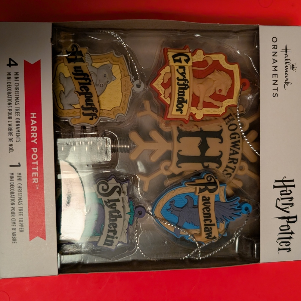 Hallmark Harry Potter Hogwarts House Mini  Ornaments - Multi-Color